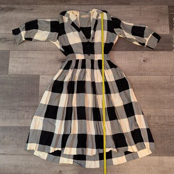 Vintage plaid dress - Picture 7 of 9
